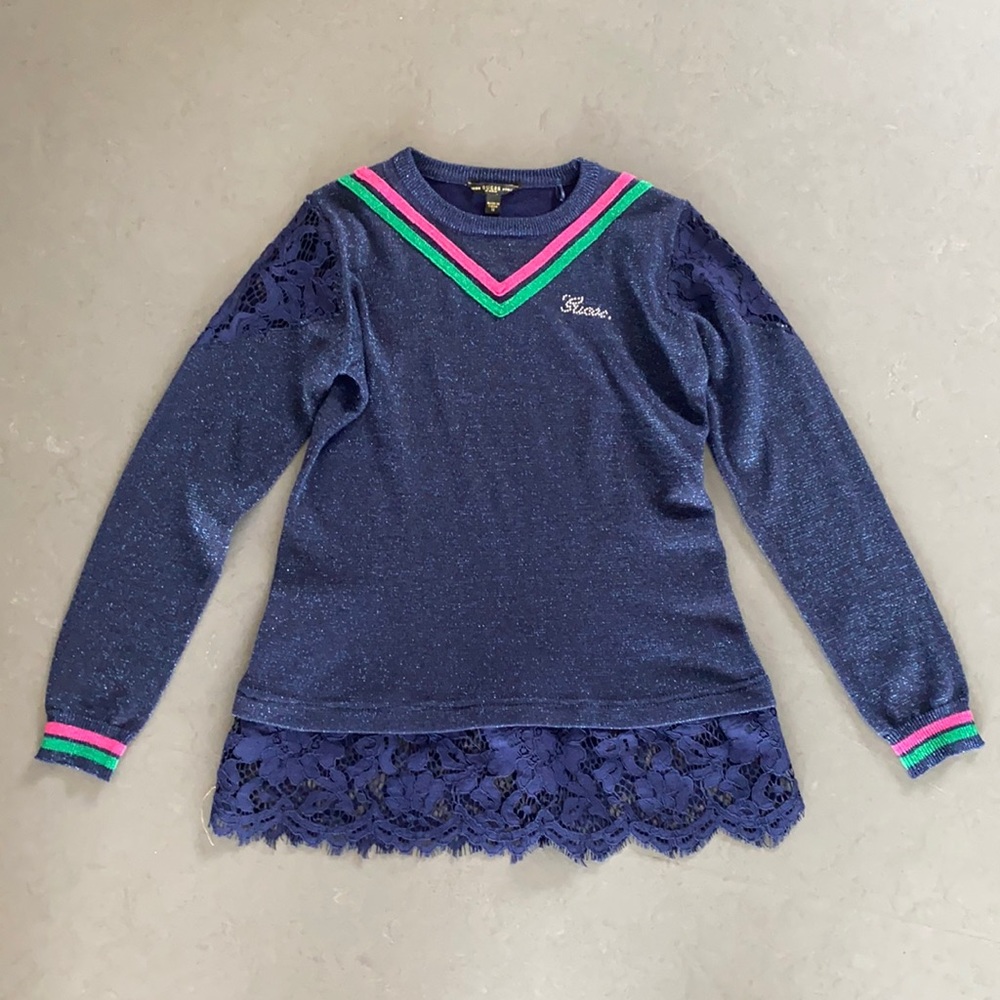 Never worn Guess girls sweater size 12